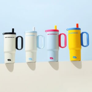 ストロー付きステンレス魔法瓶